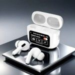 A9 Pro 2  Earbuds with LCD Tablet Airpods pro 2 with LCD touchscreen display bluetooth 5.3 for ios and android