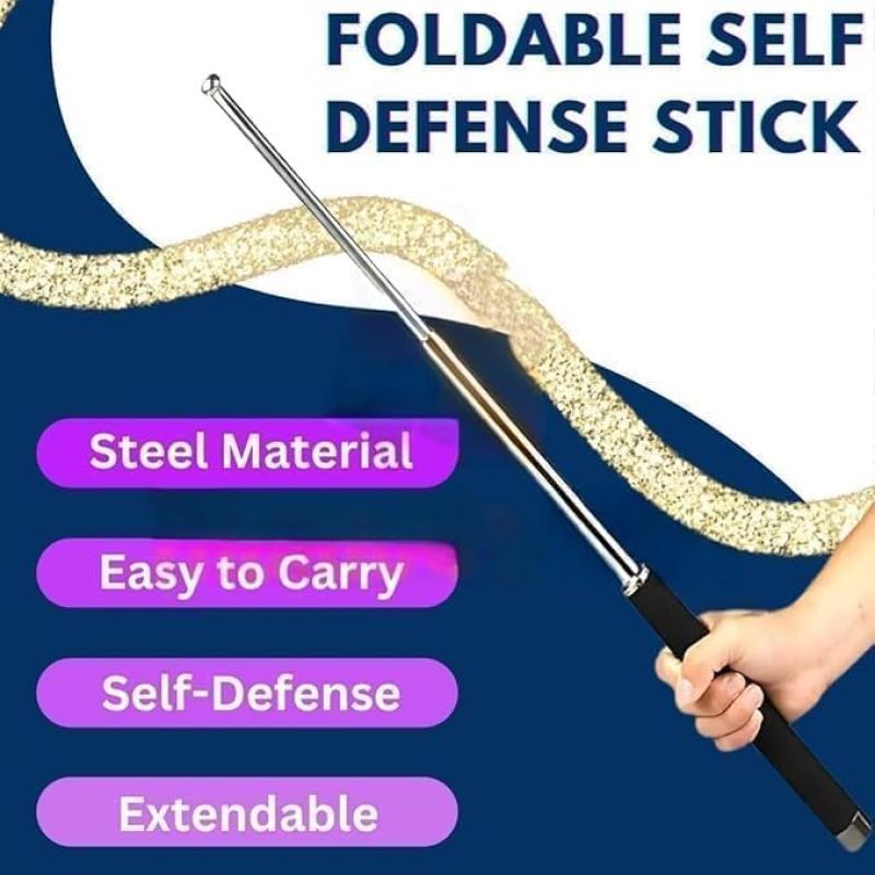 Steel Baton Stick Steel Self Protective Metal Stick