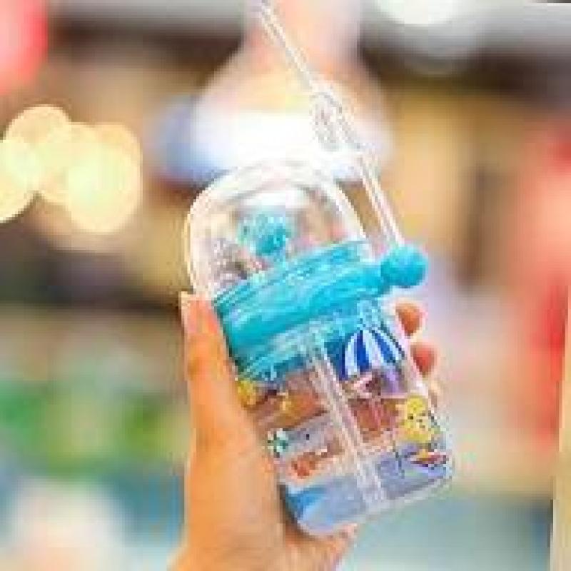 New baby learning drink cup creative small whale straw feeding supplies free BPA