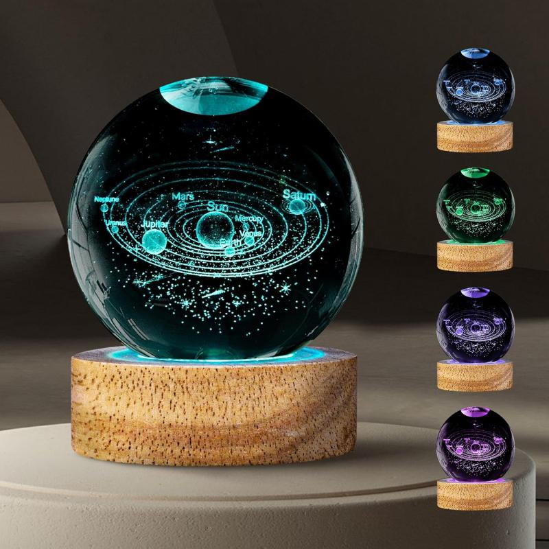 16 Colors Crystal Ball 🔮 Lamp  Color Changing With Remote