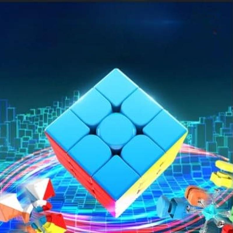 Rubik Cube Stickerless Qiyi Warrior Rubiks Cube Magic Speed Cube Puzzle Toys Rubik's Cube Memory and Responsiveness Rubik Cube Concentration Rubic Cube Rubix Cube
