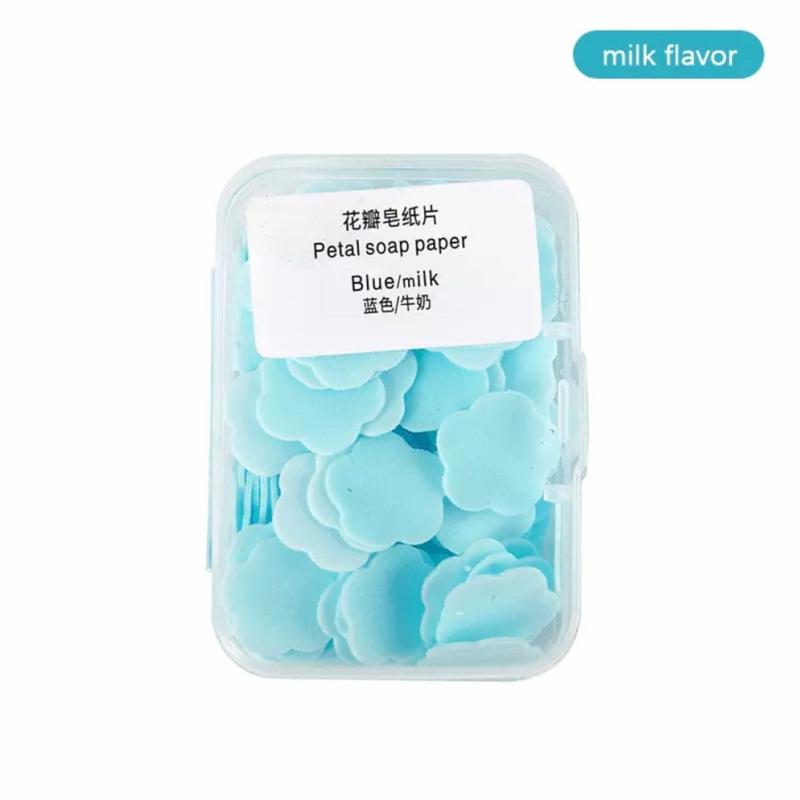 Flower soap big Box Travel Friendly Disposable Hand Wash