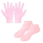 1 Set Silicone Moisturizing Socks Gloves Set Foot Skin Anti Cracking