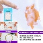 10pcs Effervescent Clothes Stain Remover Tablets Powerful Laundry Cleaning Solution for Yellowing Oil Grease Sweat and Tough Stains