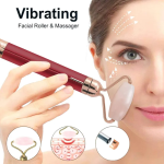 2 in 1 Facial Roller Micro Shaking Trembling Facial Roller Massager with Extra Eye Ball Handheld Electric Contour Beauty Bar Skin Care Tool for Face Lift Anti Wrinkles Anti Aging