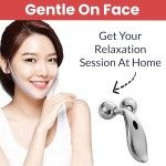 3d Manual Face Massager For Women Facial Massager and Face Roller For Glowing Skin Self Care Product Body Massage Tool Silver