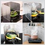 Aluminum Oil Splash Guard Nonstick Splatter Board for Kitchen Gas Stove Cooking Oil Proof Splash