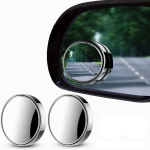 2 pcs Car Round Mirror 360 lens Original Glass Rear view Blind spot Side Mirror Wide angle