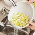 Draining Basket Kitchen Sink Strainer Bowl Fruit Rinser and Vegetable Washing Container Multi Functional