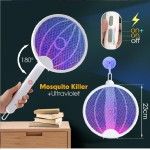 Foldable Mosquito Killer Racket Trap  Rechargeable Bug Zapper Racket