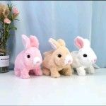 Little Jumping Baby Rabbit  Electronic Pet Plush Bunny Toy with Sounds