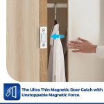 Magnetic Door Catch Ultra Thin Cabinet Magnets Stainless Steel Cabinet Door Magnetic Catch  Adhesive Cabinet Door Magnets For Kitchen Closet Drawer Magnetic Cabinet Latch