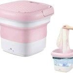 Portable Mini Folding Washing Machine Portable Mini Laundry Machine For Clothes Multi Color