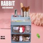 Rabbit Desk Organizer Makeup and Stationery Storage Box with Drawers BPA Free