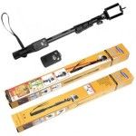 Self Picture Monopod  selfie stick Original Wireless Selfie Stick Tripod R1S  WITH LIGHT Tripod Bluetooth Shutter selfie Light foldable Selfie stick for all Phone Extendable With charging Cable Detachable Bluetooth Shutter