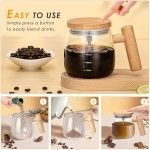 Self Stirring Mug 400ml Rechargeable Electric Stirring Mug WaterProof Automatic Mixing Cup for Coffee And Protein