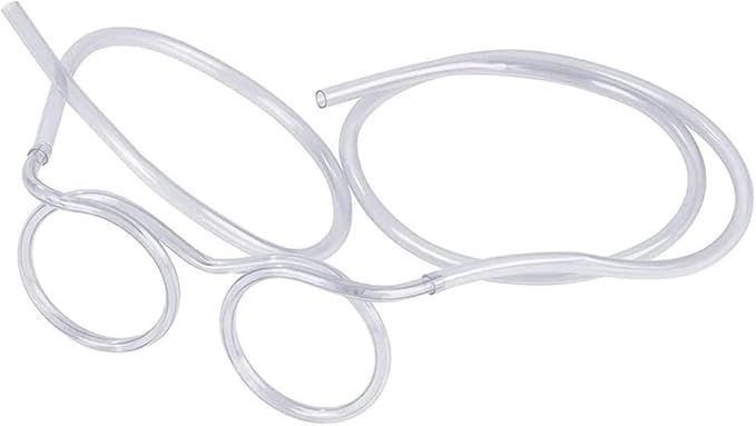 Sunglasses Straw Funny Eyeglass Straw for Birthday Parties