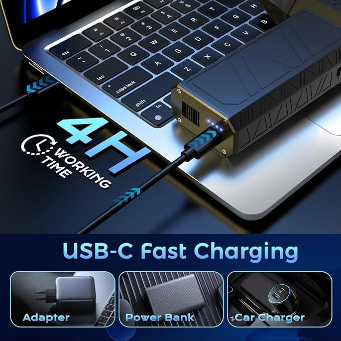 Supwell Jet Blower Dry Blower 130000 RPM   Portable Cordless Mini Jet Fan with 3 Speed Modes