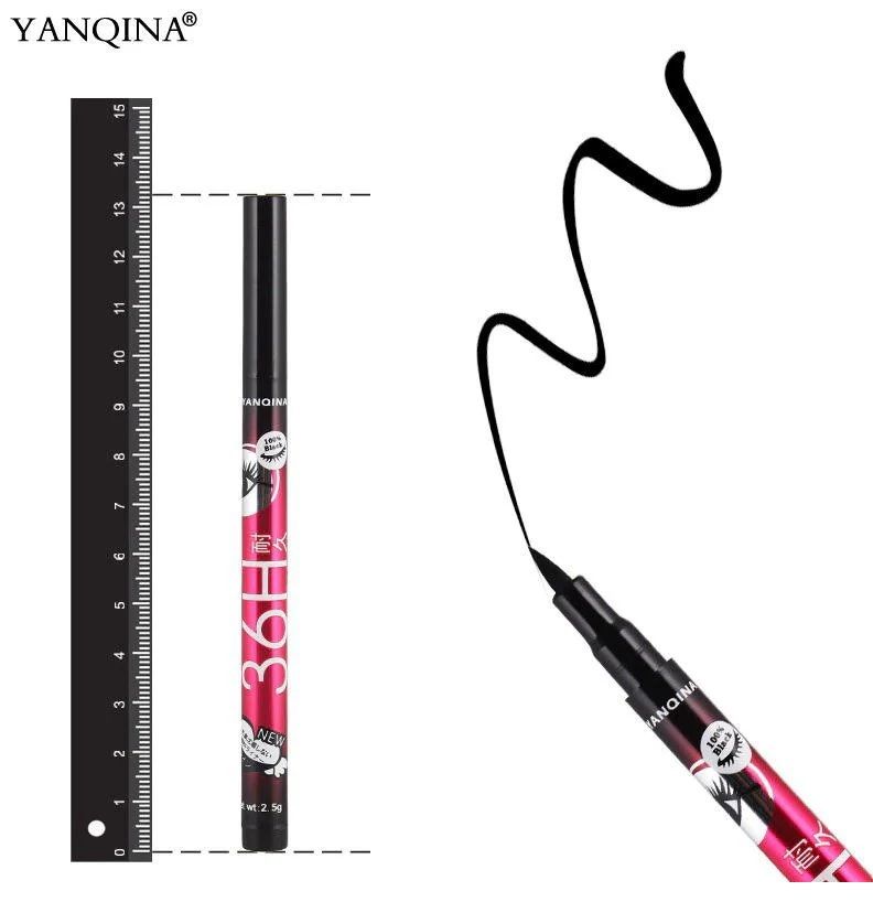 YANQINA Eyeliner Black Waterproof Eyeliner Pencil Professional Long Lasting Cosmetics Eye liner